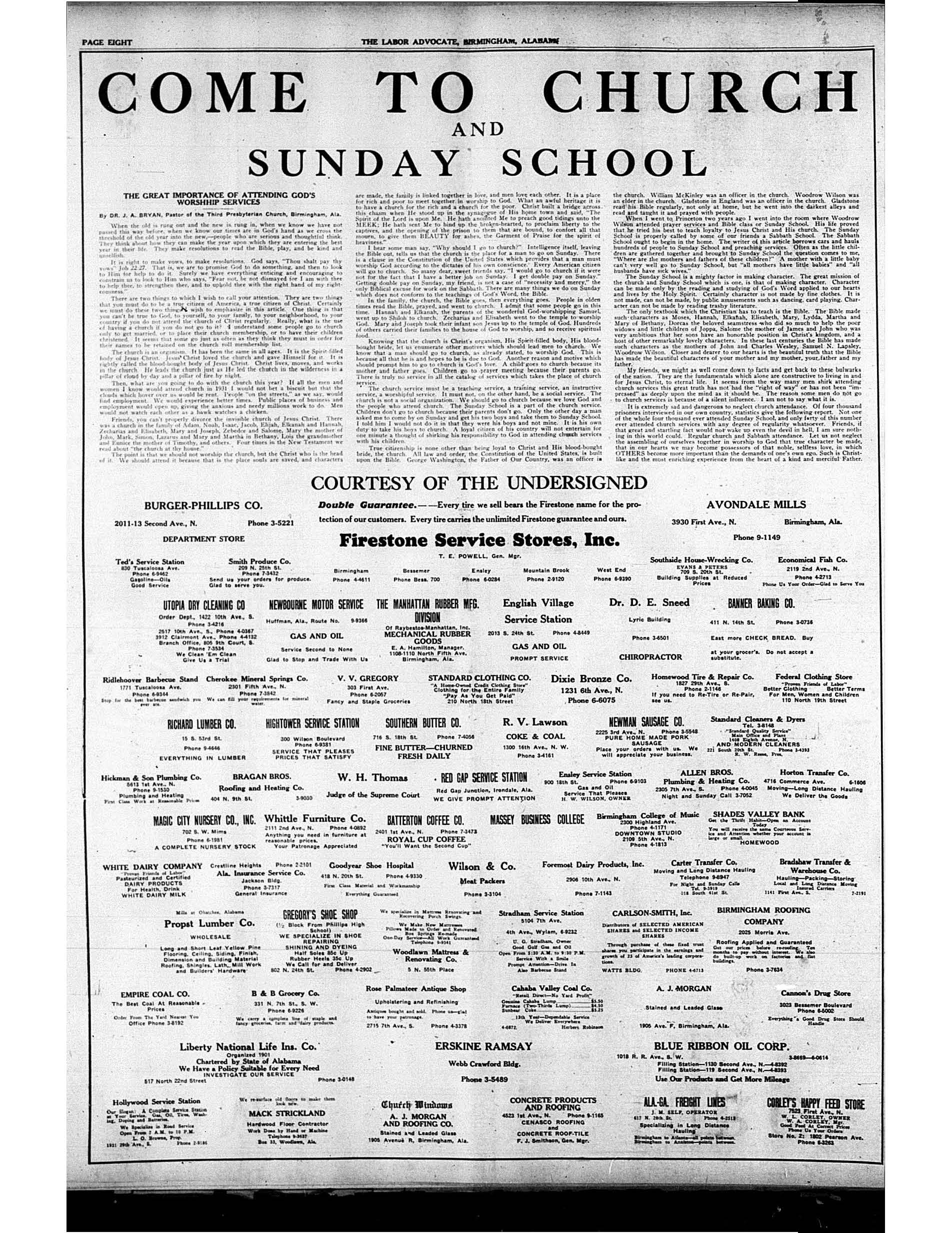 Come To Church and Sunday School: The Great Importance of Attending God's Worship Services